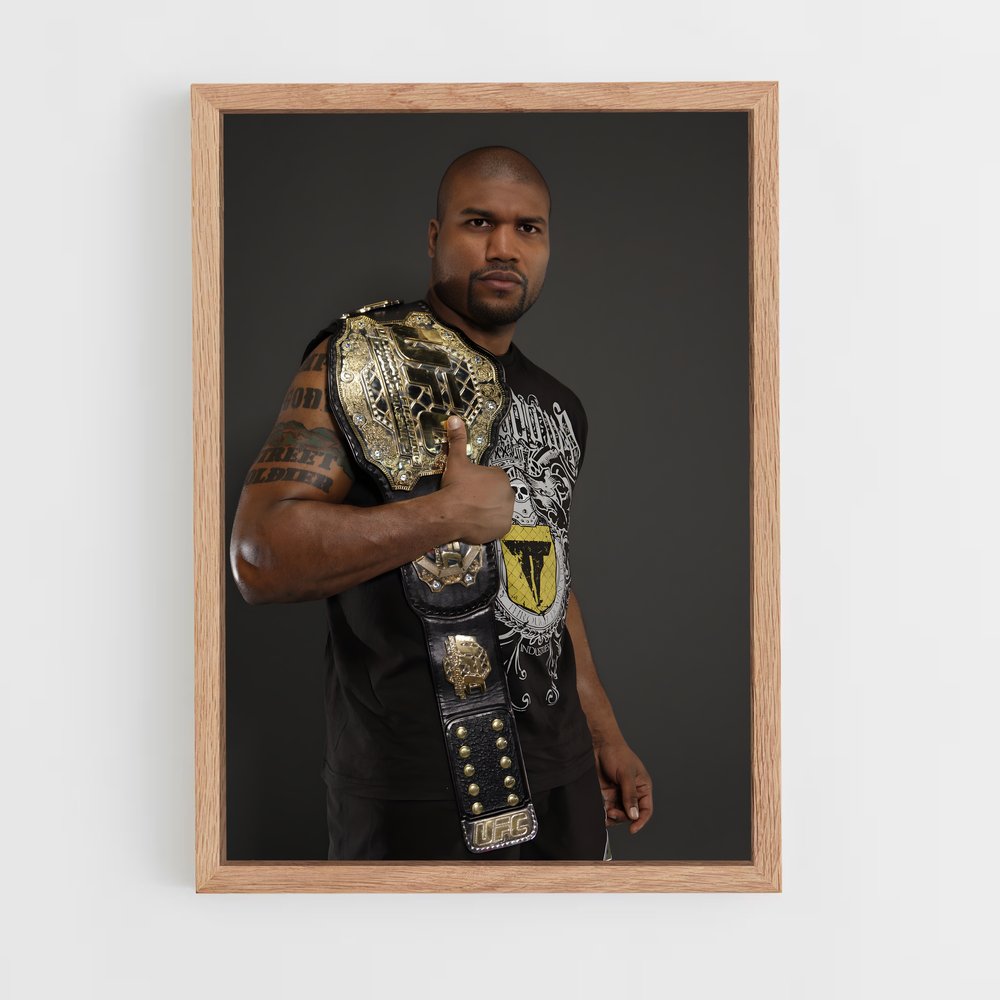 Poster Rampage et le Ceinture d'Or – affiche MMA (vue 4)